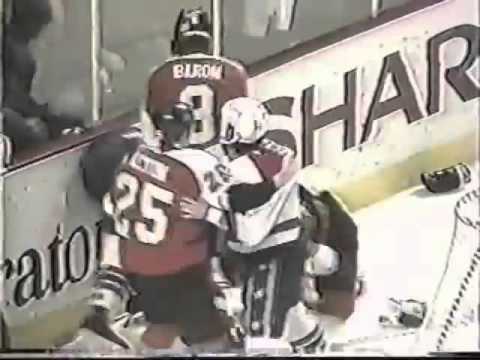 Philadelphia Flyers vs Washington Capitals - Fights history brawl 1991