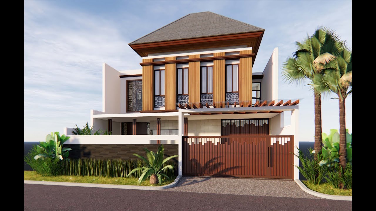 Sketchup House Design 6 EXT INT + Enscape 2.4 Realtime Rendering
