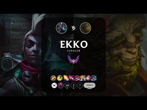 Ekko Jungle vs Ivern - KR Master Patch 14.5