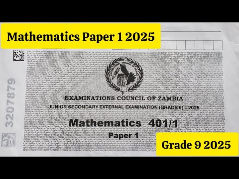 💯 Get 100% in Mathematics Paper 1 | Grade 9 Internal 2025 | Full Revision & Tips