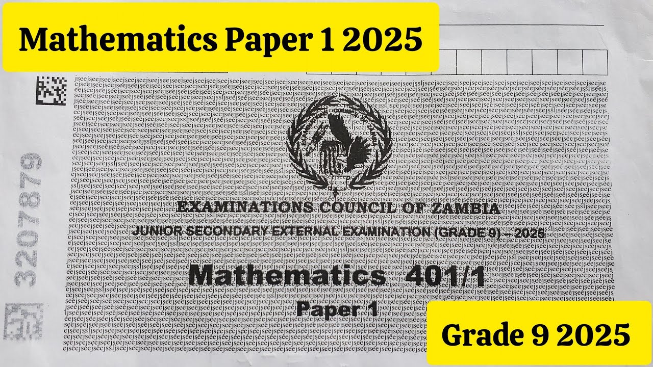 💯 Get 100% in Mathematics Paper 1 | Grade 9 Internal 2025 | Full Revision & Tips