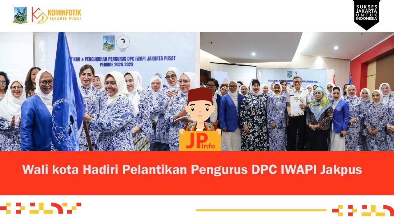 Wali Kota Hadiri Pelantikan Pengurus DPC IWAPI Jakpus