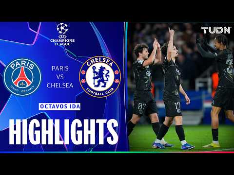 HIGHLIGHTS - PSG vs Chelsea | UEFA Champions League - Octavos de Final - Ida 2025-26 | TUDN