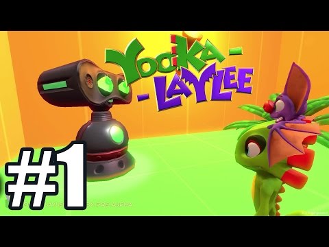 Yooka-Laylee Gameplay Walkthrough Part 1 - Toybox Plus 100% All 100 Quills