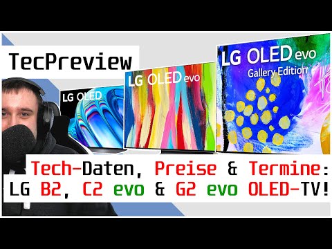 LG B2, C2 & G2 OLED: Alle technischen Daten, Preise & Termine! | Unterschiede erklärt! | TecPreview