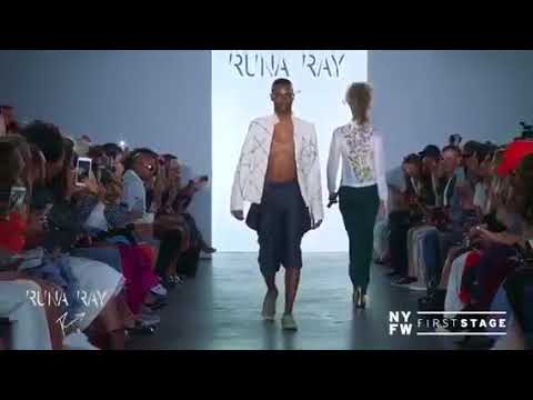 Navarre Caldwell walks for Runa Ray S/S18 in NYFW