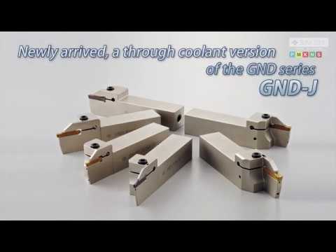 GND grooving system with internal coolant supply