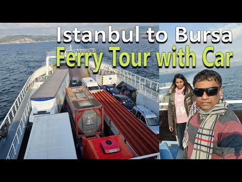 Excursão de balsa em Istambul com carro | Istambul a Bursa | Balsa de carro e passageiros em Istambul