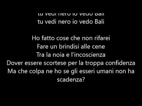 Elodie, Michele Bravi & Guè Pequeno - Nero Bali (Testo/Lyrics)