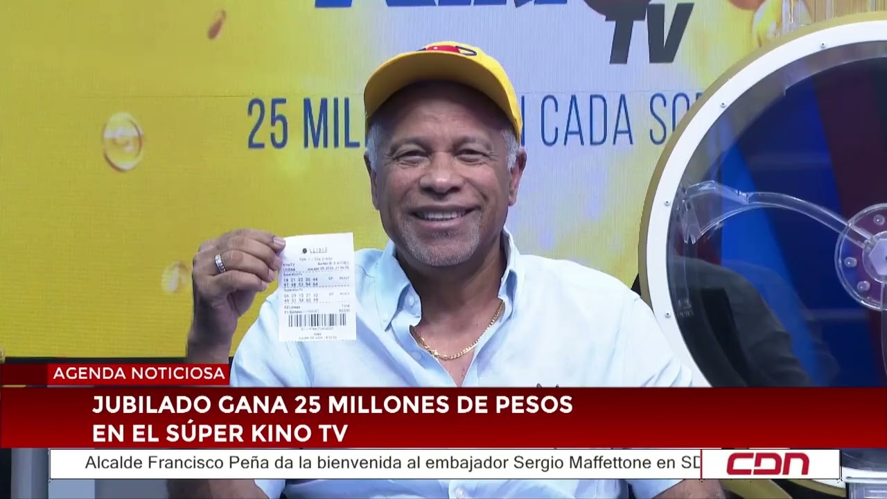 Jubilado gana 25 millones de pesos en el Súper Kino Tv