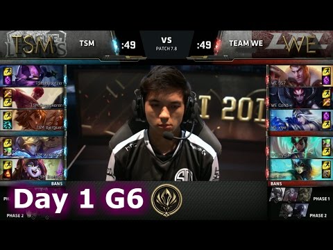 TSM vs Team WE | Day 1 Game 6 LoL MSI 2017 Group Stage | TSM vs WE Mid Season Invitational