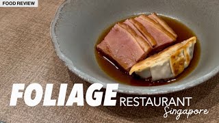 Singaporean cuisine like no other. Think upgraded chilli crab & mee sua, etc | Foliage Restaurant