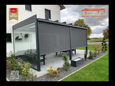 Terrazza Pure, das kubische Glasdach von Weinor by Goldmann-Terrassendach