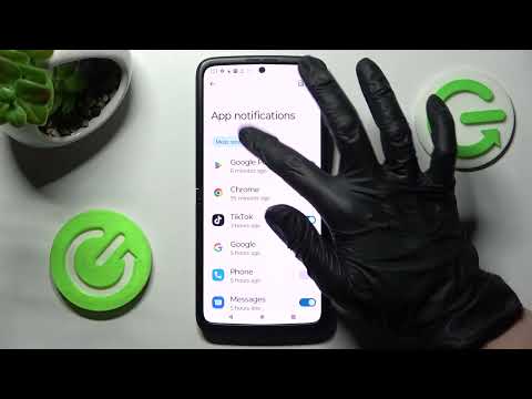 MOTOROLA RAZR 2022 - How To Turn On & Off App Notifications