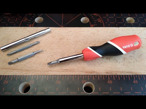 Отвертка YATO с 2-сторонними насадками (YT-25971)