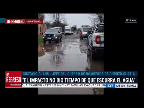 Temporal en Curuzú Cuatiá: charlamos con Gustavo Claus, Jefe del cuerpo activo de los Bomberos