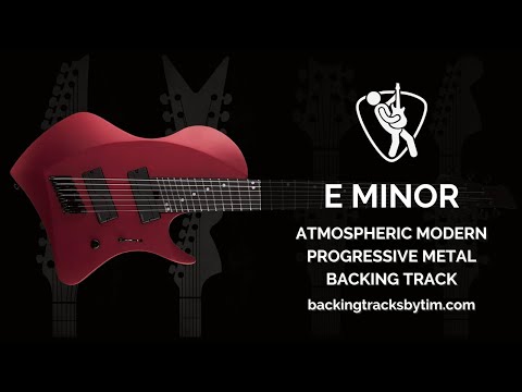 Atmospheric Modern Progressive Metal Backing Track in E Minor | 90 BPM