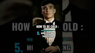 Sigma Rule 🖤 | How To Be Cold | #peakyblinders #shorts #sigmarule #motivation #quotes #foryou