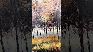 Dřevěný obraz - Stromy