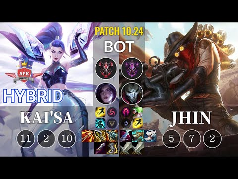 APK HyBrid Kai'Sa vs Jhin Bot - KR Patch 10.24