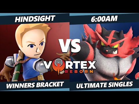 Vortex Legends 4 - Hindsight (Mii Swordfighter) Vs. 6:00AM (Incineroar) SSBU Ultimate Tournament