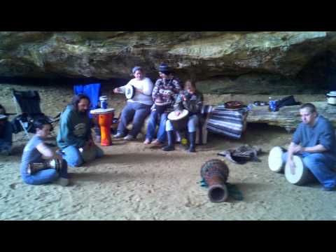 Ash Cave Drumming 2 - 10-23-2011