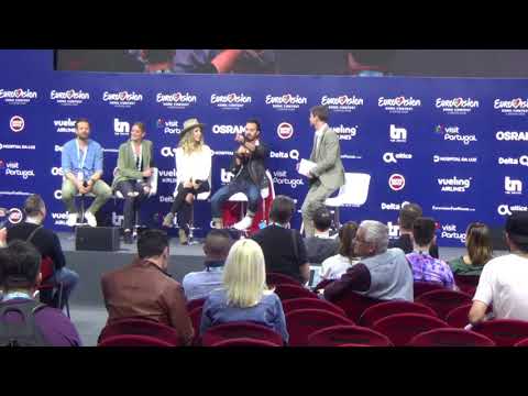 ESCKAZ in Lisbon: Press-conference of ZIBBZ (Switzerland)