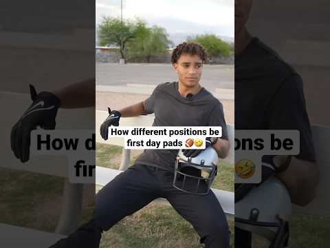 How positions be first day in pads 🏈😭 #footballshorts #americanfootball #collegefootball #nfl