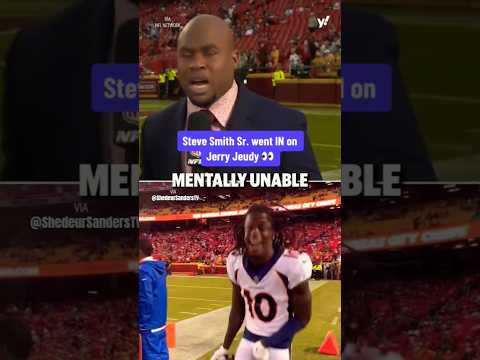 Steve Smith Sr. mad checks Jerry Jeudy!