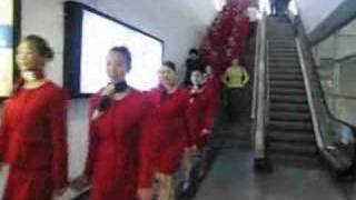 preview picture of video 'March of the Flight Attendants - Xiamen, China 中国'