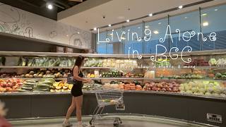 Living Alone in BGC | restocking my fridge, new home finds & cozy nights in