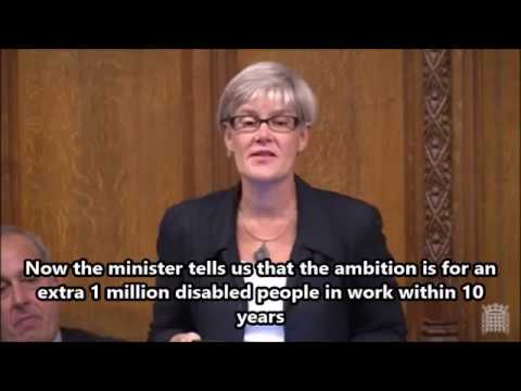 Kate Green MP talks about work ambitions for disabled people in the UK  09 10 17