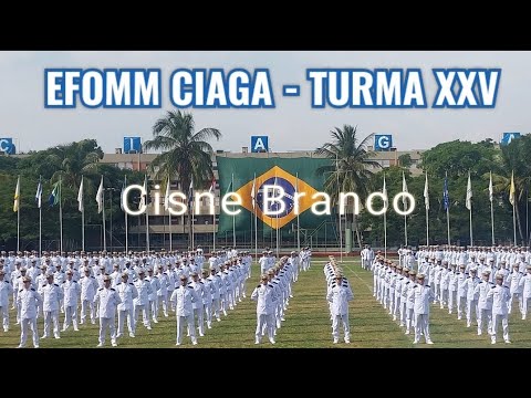 CISNE BRANCO MARINHA - EFOMM  CIAGA  - TURMA XXV 👏🏻👏🏻 ESPETACULAR👏🏻👏🏻👏🏻 #efomm #ciaga #fifirifutes