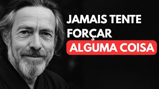 Tudo se encaixa quando você para de forçar – Alan Watts