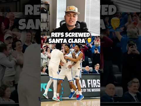Santa Clara got HOSED by the refs 😭