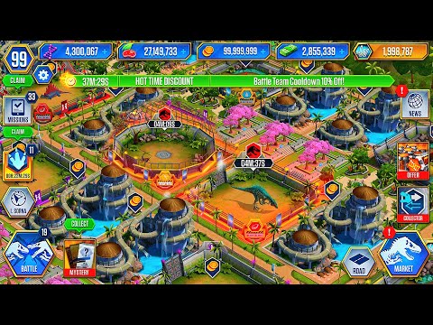 CODE 19 ANUROGNATHUS VS BARYONYX VIP BATTLE | JURASSIC WORLD THE GAME