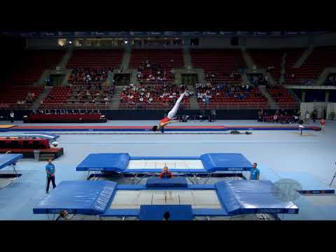 TU Xiao (CHN) - 2017 Trampoline Worlds, Sofia (BUL) - Qualification Trampoline Routine 1