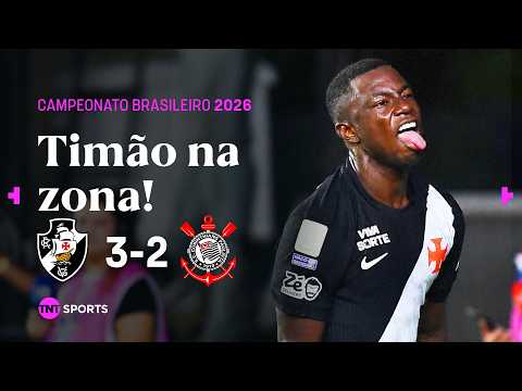 HINESTROZA ACERTA CHUTAÇO E “SALVA” O VASCO NO FINALZINHO! VASCO 3X2 CORINTHIANS | MELHORES MOMENTOS