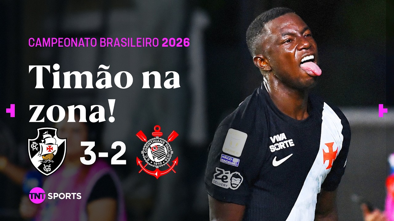 Momento da partida: HINESTROZA ACERTA CHUTAÇO E "SALVA" O VASCO NO FINALZINHO! VASCO 3X2 CORINTHIANS | MELHORES MOMENTOS