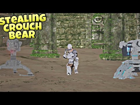 Ark PvP Raiding And Stealing Crouch Bear Cave