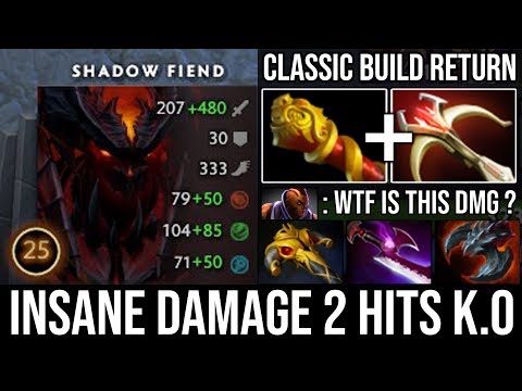 Classic SF Build is Back!!! WTF + 500 Physical Damage 2 Hits Delete 8Slots Anti Mage - DotA 2