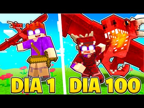 Sobrevivi 100 Dias em um Mundo de DRAGÕES! PARTE 2 (Filme)