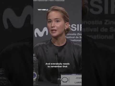 Jennifer Lawrence se pronuncia sobre Gaza en el Festival de Cine de San Sebastián: 'No es menos q...