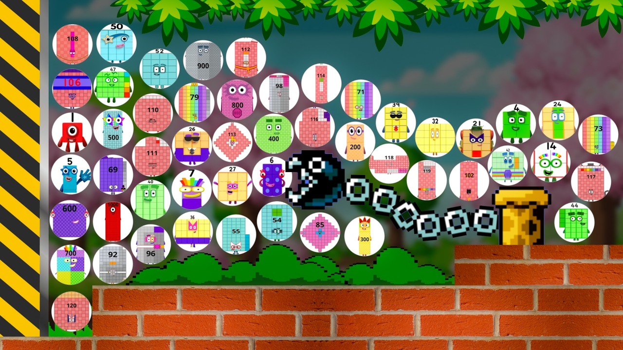 130 NUMBERBLOCK Marble Race - Who will survive? R3