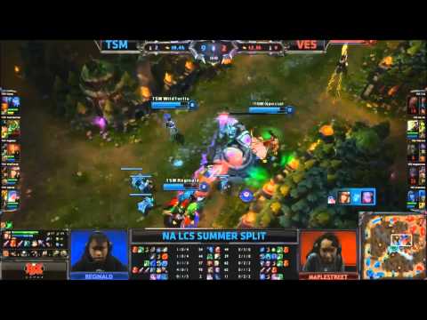 TSM vs VES - WildTurtle Best Caitlyn Ult NA! I LCS NA Summer Week 2