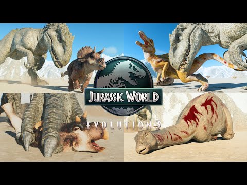 Indominus Rex vs All 68 baby dinosaurs! Jurassic World Evolution 3
