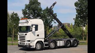 Scania R580 V8 8X4 RETARDER BIG AXLES HOOKLIFT FULL AIR hook lift truck | Image 4 - Autoline