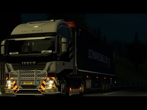 Euro Truck Simulator 2 Iveco Hi-way Custom Sound on Map ProMods power by MonsterWolf