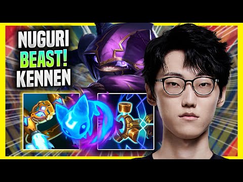 NUGURI IS A BEAST WITH KENNEN IN KR SOLOQ! - FPX Nuguri Plays Kennen TOP vs Lucian!