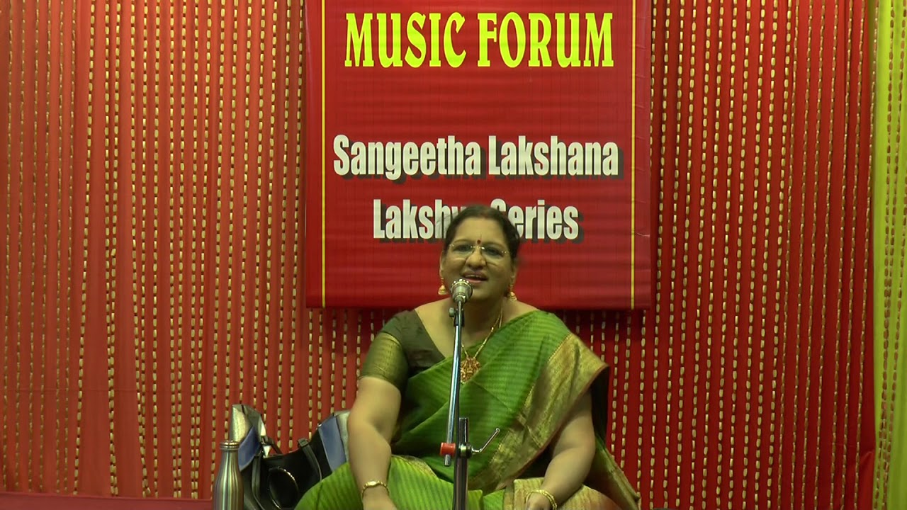 Music Forum - Lec Dem on Raga Poorvikalyani by Dr. Radha Bhaskar